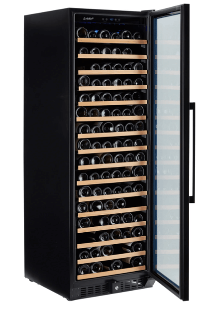 Smith & Hanks 166 Bottle Single Zone Black Stainless Wine Refrigerator/Cooler