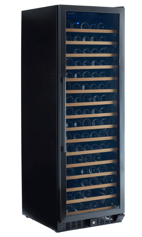 Smith & Hanks 166 Bottle Single Zone Black Stainless Wine Refrigerator/Cooler