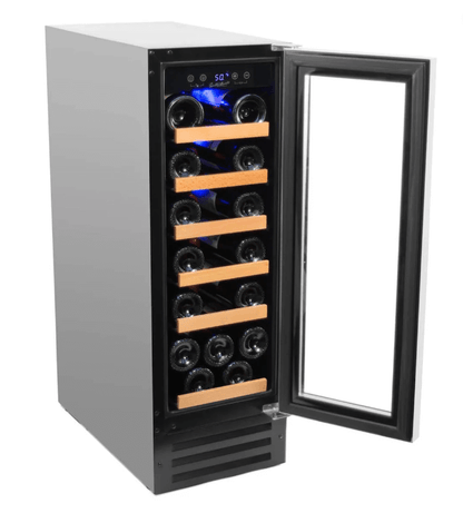 Smith & Hanks 19 Bottle Single Zone Under Counter Wine Cooler