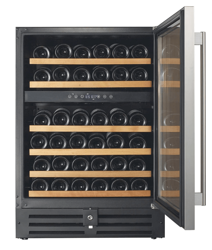 Smith & Hanks 46 Bottle Dual Zone Under Counter Wine Cooler