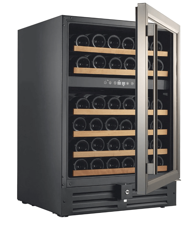 Smith & Hanks 46 Bottle Dual Zone Under Counter Wine Cooler