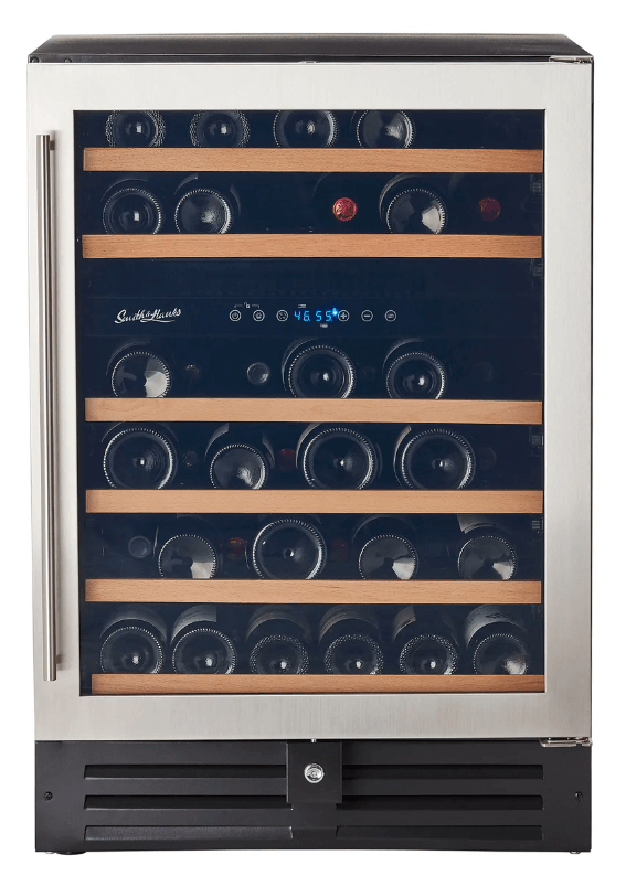 Smith & Hanks 46 Bottle Premium Dual Zone Under Counter Wine Cooler