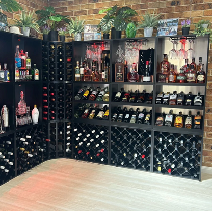 7 Bottle Display Wine Cube | 18mm Thick