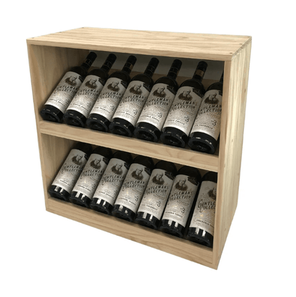 14 Bottle Display Wine Cube | 18mm Thick