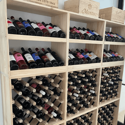 14 Bottle Display Wine Cube | 18mm Thick