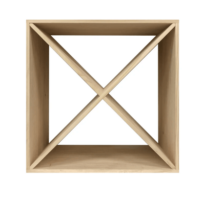 24 Bottle Compact Cross Wine Cube | 18mm Thick