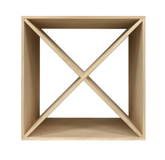 24 Bottle Compact Cross Wine Cube | 18mm Thick