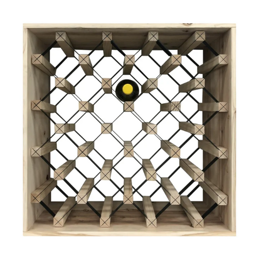 25 Bottle Diamond Cube Wine Rack | 18mm Thick