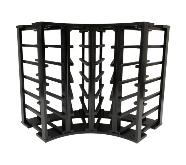 4-Column 24-Bottle Curved Corner Wine Cube - 18mm Thick