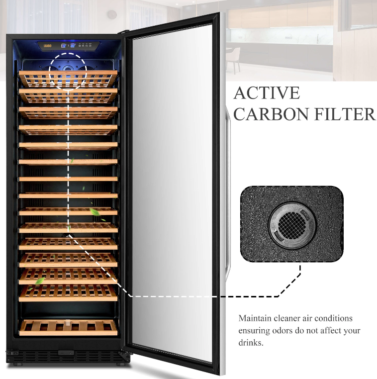 Lanbo 143 Bottle Single Zone Wine Cooler  LW155S