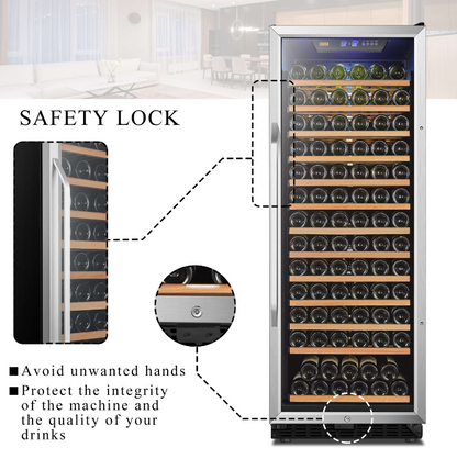 Lanbo 143 Bottle Single Zone Wine Cooler  LW155S
