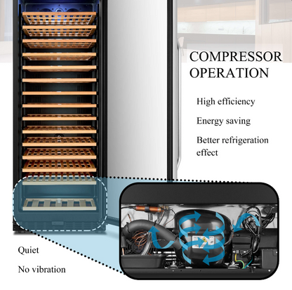 Lanbo 143 Bottle Single Zone Wine Cooler  LW155S
