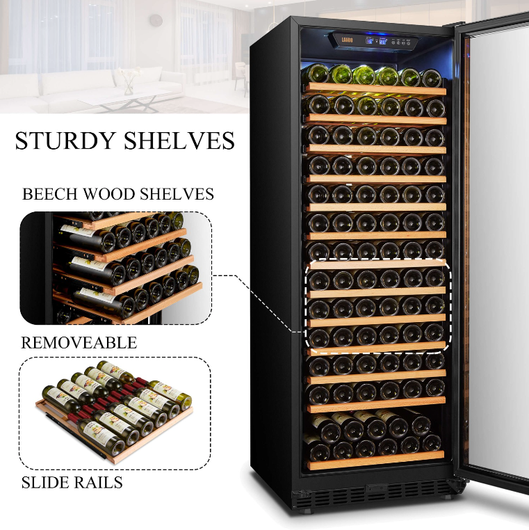 Lanbo 143 Bottle Single Zone Wine Cooler  LW155S