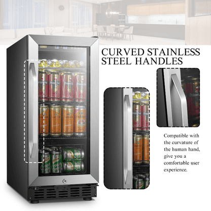 Lanbo 76 Can Beverage Refrigerator LB80BC image with product description