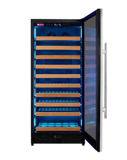 Allavino 119 Bottle 55" Tall Single Zone Stainless Steel Wine Refrigerator VSW11955S-1SL