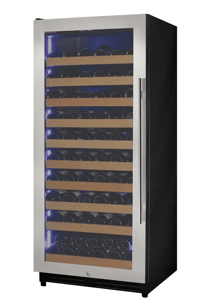 Allavino 119 Bottle 55" Tall Single Zone Stainless Steel Wine Refrigerator VSW11955S-1SL
