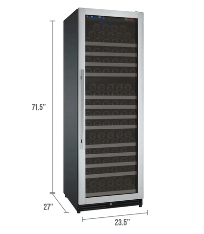 Allavino 24" Wide FlexCount II Tru-Vino 177 Bottle Single Zone Stainless Steel Wine Refrigerator VSWR177-1SL20