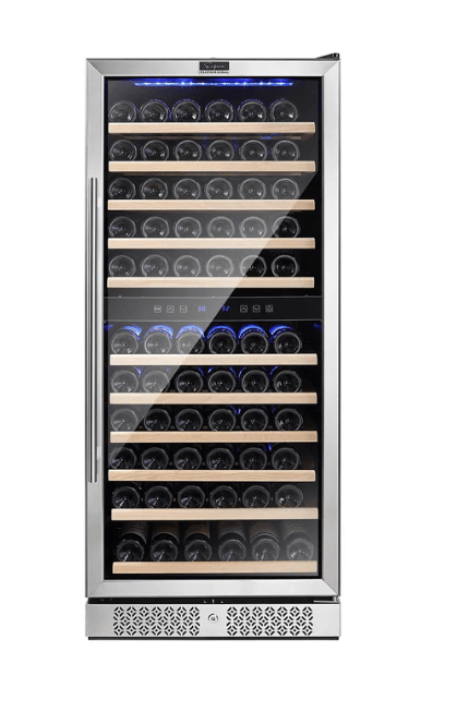 Empava Dual Zone Wine Cooler 55 inch Tall Wine Fridge EMPV-WC06D