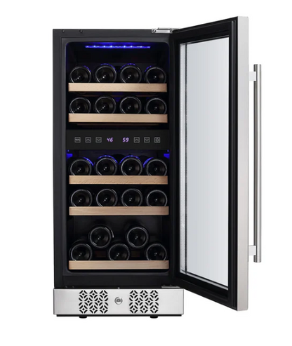 Empava Dual Zone Wine Cooler 15 inch Wide Wine Cooler EMPV-WC02D