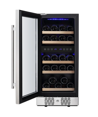 Empava Dual Zone Wine Cooler 15 inch Wide Wine Cooler EMPV-WC02D