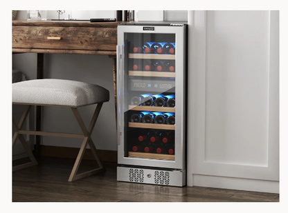 Empava Dual Zone Wine Cooler 15 inch Wide Wine Cooler EMPV-WC02D