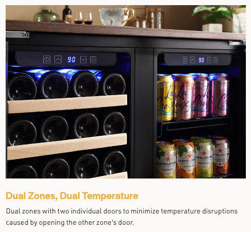 Empava Dual Zone Wine & Beverage Combo EMPV-BR04D