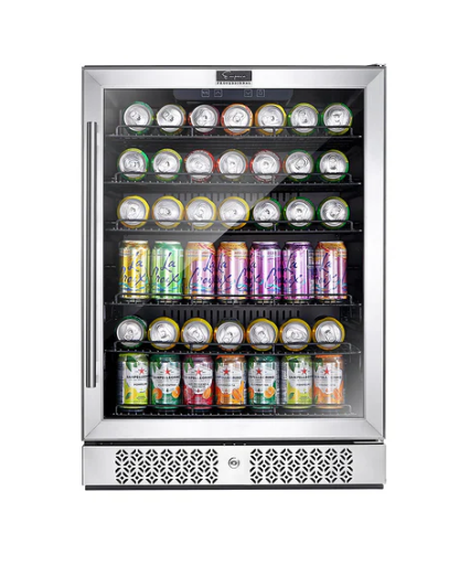 Empava 24 Inch Freestanding & Under Counter Beverage Fridge EMPV-BR02S