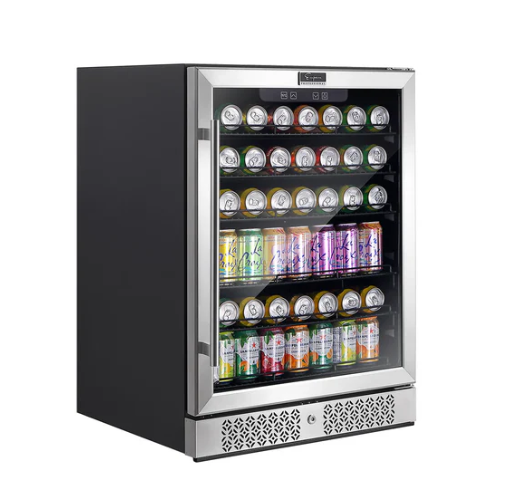 Empava 24 Inch Freestanding & Under Counter Beverage Fridge EMPV-BR02S