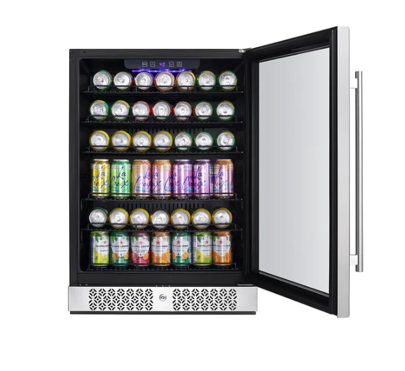 Empava 24 Inch Freestanding & Under Counter Beverage Fridge EMPV-BR02S