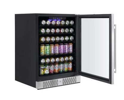 Empava 24 Inch Freestanding & Under Counter Beverage Fridge EMPV-BR02S