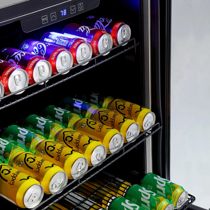 Empava 24 Inch Freestanding & Under Counter Beverage Fridge EMPV-BR02S