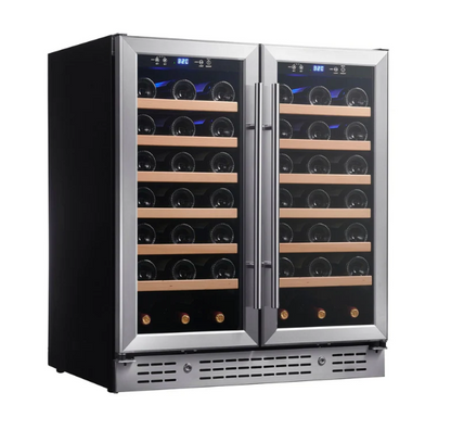 30-inch Dual Zone Wine Cooler with Low-E Glass Door KBU165W2