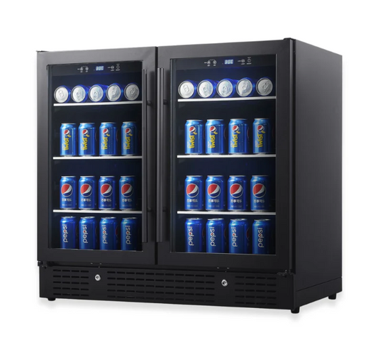 36” Wide Under-Counter Dual Zone Beverage Cooler KBU190B2