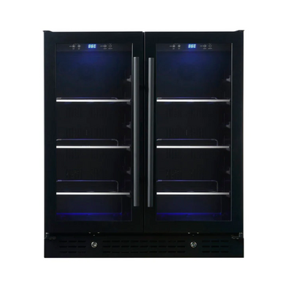 30-inch Wide Undercounter Beverage Fridge with Low-E Glass Door KBU165B2