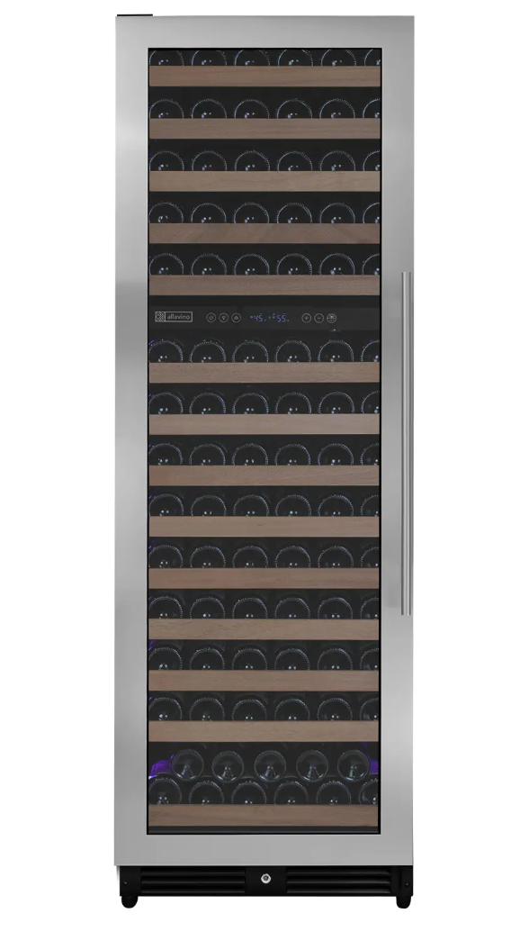 Allavino Reserva Series 154 Bottle Dual Zone Built-in Wine Refrigerator with Stainless Steel Door VSW15471D-2S