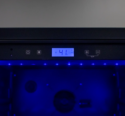 Allavino Side-by-Side Wine Vault with Solid Black Doors | 2X-KWR-8185-SD