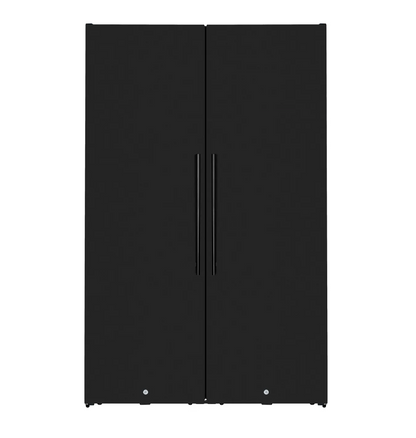 Allavino Side-by-Side Wine Vault with Solid Black Doors | 2X-KWR-8185-SD
