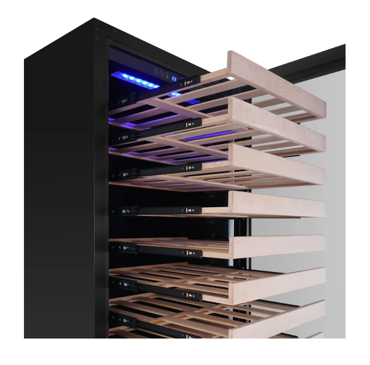 Kings Bottle 48" Ultimate Under Bench Wine Fridge and Bar Refrigerator Combo with 3 Temp. Zones  KBU145BW3
