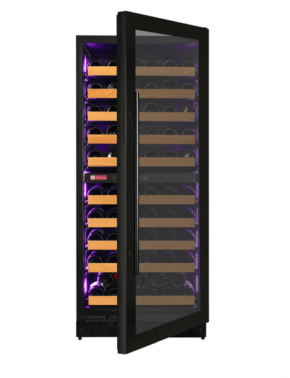 Allavino Reserva Series 119 Bottle 55" Tall Dual Zone Black Glass Wine Refrigerator VSW11955D-2BG 