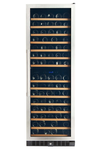 Smith & Hanks 166 Bottle Dual Zone Premium Stainless Steel Wine Refrigerator