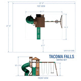 Backyard Discovery Tacoma Falls Swing Set