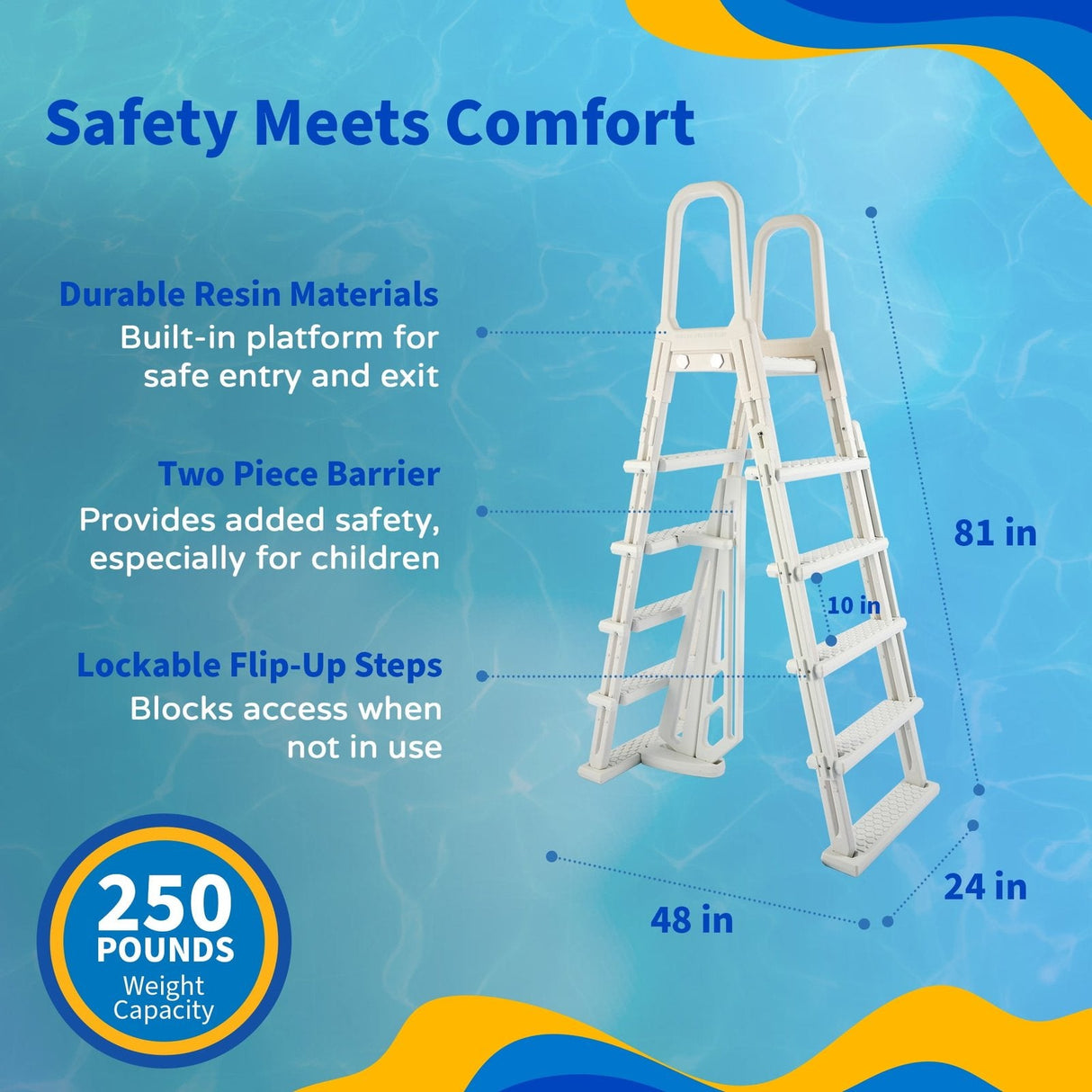 Belize 12-ft x 24-ft Oval 52-in Deep 6-in Top Rail Metal Wall Swimming Pool Package