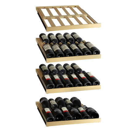 Allavino 108 Bottle Black or Stainless Wine Refrigerator with Two Refrigerated Drawers - Allavino - Buy at Wine Coolers Online