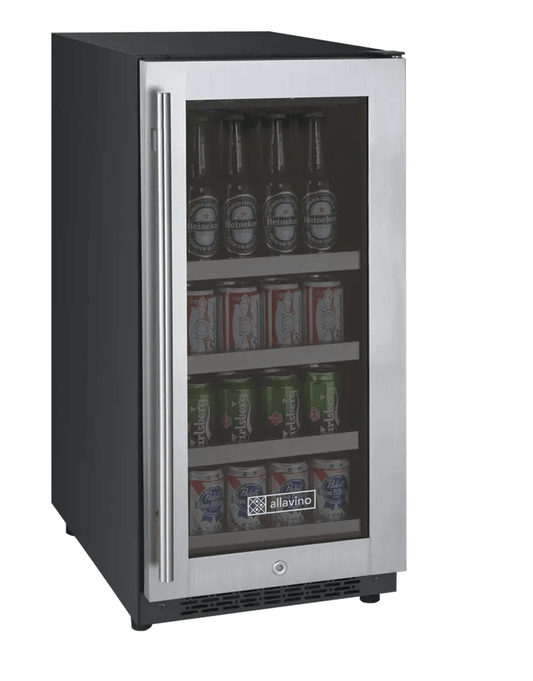 Allavino 15" Wide FlexCount II Tru - Vino Stainless Steel Beverage Center - Allavino - Buy at Wine Coolers Online