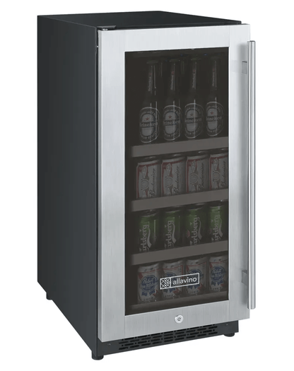Allavino 15" Wide FlexCount II Tru - Vino Stainless Steel Beverage Center - Allavino - Buy at Wine Coolers Online