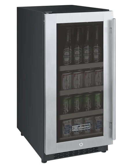 Allavino 15" Wide FlexCount II Tru - Vino Stainless Steel Beverage Center - Allavino - Buy at Wine Coolers Online