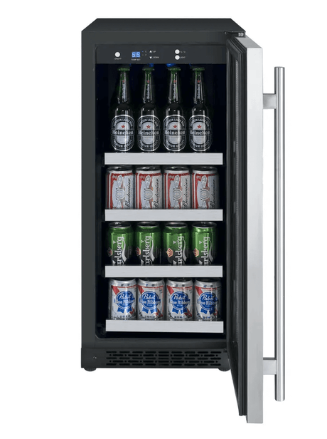 Allavino 15" Wide FlexCount II Tru - Vino Stainless Steel Beverage Center - Allavino - Buy at Wine Coolers Online