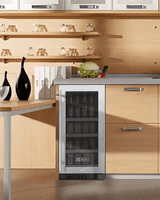 Allavino 15" Wide FlexCount II Tru - Vino Stainless Steel Beverage Center - Allavino - Buy at Wine Coolers Online