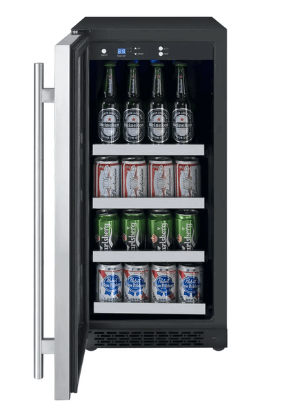 Allavino 15" Wide FlexCount II Tru - Vino Stainless Steel Beverage Center - Allavino - Buy at Wine Coolers Online