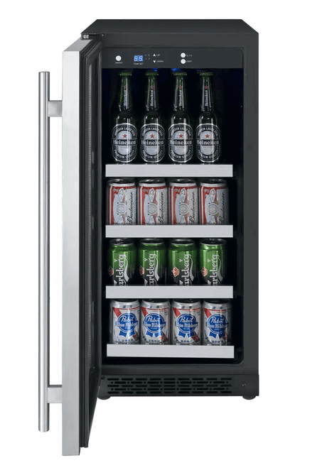 Allavino 15" Wide FlexCount II Tru - Vino Stainless Steel Beverage Center - Allavino - Buy at Wine Coolers Online